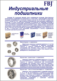 Индустриальные подшипники FBJ
